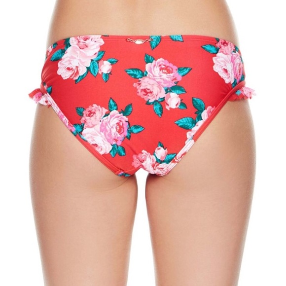 New Betsey Johnson Rose ruffles bikini 2 pcs set - Picture 4 of 4